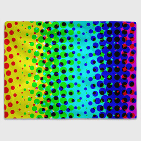 Плед 3D с принтом Цветная кислота в Кировске, 100% полиэстер | закругленные углы, все края обработаны. Ткань не мнется и не растягивается | абстракция | круги | радуга | цветной | яркий