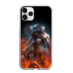 Чехол для iPhone 11 Pro матовый с принтом КРАТОС В ОГНЕ | GOD OF WAR (НА СПИНЕ) в Кировске, Силикон |  | Тематика изображения на принте: ascension | betrayal | chains of olympus | cratos | ghost of sparta | god of war | hack and slash | kratos | logo | ragnarok | rune | war | атрей | бог войны | война | год ов вар | год оф вар | игра | иероглифы | кратос | лого | логотип | рагнарёк | руны 