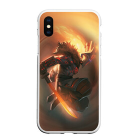 Чехол для iPhone XS Max матовый с принтом DOTA 2 ДЖАГЕРНАУТ в Кировске, Силикон | Область печати: задняя сторона чехла, без боковых панелей | bristleback | dota | dota 2 | dota2 | heroes | invoker | lina | og team | pudge | shadow | shadow fiend | team liquid | team spirit | the international | windranger | бристелбек | бристл | джагернаут | дота | дота 2 | дота2 | пудж | тень | урса