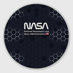 Круглый коврик для мышки с принтом NASA 3D LOGO   НАСА 3D логотип в Кировске, резина и полиэстер | круглая форма, изображение наносится на всю лицевую часть | Тематика изображения на принте: elon | mask | musk | nasa | space x | star | америка | астронавт | звезды | земля | илон | космонавт | космос | луна | марс | маск | наса | планета | ракета | флаг