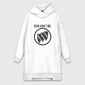 Платье-худи хлопок с принтом Buick | Black and White Logo в Кировске,  |  | Тематика изображения на принте: auto | avista | buick | cascada | enclave | encore | logo | regal | verano | wildcat | авто | автомобиль | ам | бьюик | бюик | лого | логотип | машина | машины | эмблема