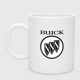 Кружка керамическая с принтом Buick | Black and White Logo в Кировске, керамика | объем — 330 мл, диаметр — 80 мм. Принт наносится на бока кружки, можно сделать два разных изображения | auto | avista | buick | cascada | enclave | encore | logo | regal | verano | wildcat | авто | автомобиль | ам | бьюик | бюик | лого | логотип | машина | машины | эмблема