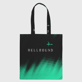 Шоппер 3D с принтом HELLBOUND   ARROWHEADS   Полутона в Кировске, 100% полиэстер | Плотность: 200 г/м2; Размер: 34×35 см; Высота лямок: 30 см | arrowheads | bound | hell | hellbound | netflix | series | ада | зов | корейский | культура | монстры | полутона | поп | сериал | сериалы