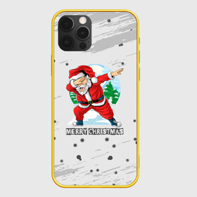 Чехол для iPhone 12 Pro с принтом Merry Christmas Santa Dabbing. в Кировске, силикон | область печати: задняя сторона чехла, без боковых панелей | 2022 | dabbing | happy new year | merry christmas | santa dabbing | год тигра | зима близко | нг | новогодний | новогодний тигр | новый год | новый год 2022 | рождество | символ 2022 года | снежинки