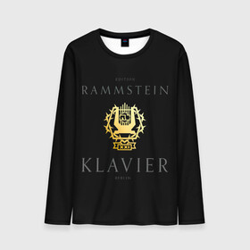 Мужской лонгслив 3D с принтом Rammstein XXI - Klavier в Кировске, 100% полиэстер | длинные рукава, круглый вырез горловины, полуприлегающий силуэт | Тематика изображения на принте: lindemann | rammstein | ramstein | till lindemann | альбом | кристоф шнайдер | лоренц | метал | немецкая | оливер ридель | пауль ландерс | раммштайн | рамштайн | рихард круспе | рок группа | тилль линдеманн