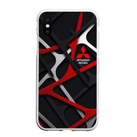 Чехол для iPhone XS Max матовый с принтом MITSUBISHI 3D Texture Logo в Кировске, Силикон | Область печати: задняя сторона чехла, без боковых панелей | auto | autosport | avto | car | mitsubishi | race | street racing | авто | автоспорт | гонки | марка | машина | митсубиси | митсубиши | мицубиси | мицубиши | тачка