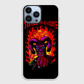 Чехол для iPhone 13 Pro Max с принтом Alice in chains Demon в Кировске,  |  | alice in chains | alternative | metall | music | rock | алиса в цепях | альтернатива | металл | музыка | рок | элис ин чейнс