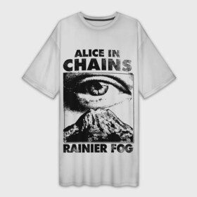 Платье-футболка 3D с принтом Alice ine cains Eye в Кировске,  |  | alice in chains | alternative | metall | music | rock | алиса в цепях | альтернатива | металл | музыка | рок | элис ин чейнс