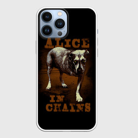Чехол для iPhone 13 Pro Max с принтом Alice in chains Dog в Кировске,  |  | Тематика изображения на принте: alice in chains | alternative | metall | music | rock | алиса в цепях | альтернатива | металл | музыка | рок | элис ин чейнс