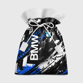 Подарочный 3D мешок с принтом BMW следы от шин. в Кировске, 100% полиэстер | Размер: 29*39 см | Тематика изображения на принте: bmw | bmw performance | m | motorsport | performance | бмв | моторспорт | следы о  шин