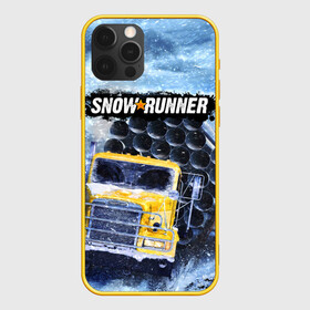 Чехол для iPhone 12 Pro с принтом SNOWRUNNER ART СНОУРАННЕР АРТ в Кировске, силикон | область печати: задняя сторона чехла, без боковых панелей | game | snow runner | snowrunner | winter | грузовик | дальнобойщик | зима | игра | лес | симулятор | снег | сноу раннер | сноураннер