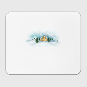 Прямоугольный коврик для мышки с принтом Нежность. Зимний пейзаж в Кировске, натуральный каучук | размер 230 х 185 мм; запечатка лицевой стороны | зима | зимний пейзаж | нежность | новогодний | пейзаж | снег