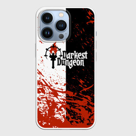 Чехол для iPhone 13 Pro с принтом Darkest Dungeon | DD | Black White Logo в Кировске,  |  | colour of madness | crimson court | darkest dungeon | game | logo | roguelike | shieldbreaker | the shieldbreaker | игра | лого | логотип | ролевая игра | темнейшее подземелье