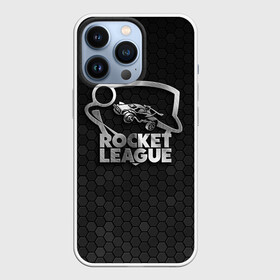 Чехол для iPhone 13 Pro с принтом Rocket League Metal Logo в Кировске,  |  | auto | avto | car | race | rocket league | авто | гонки | машина | рокет лига | тачка