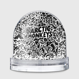 Игрушка Снежный шар с принтом Arctic monkeys Pattern в Кировске, Пластик | Изображение внутри шара печатается на глянцевой фотобумаге с двух сторон | alternative | arctic monkeys | metall | music | rock | альтернатива | арктик монкейс | арктические обезьяны | металл | музыка | рок