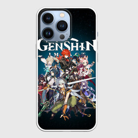 Чехол для iPhone 13 Pro с принтом GENSHIN IMPACT HEROES SPACE в Кировске,  |  | genshin impact | heroes genshi | альбедо | барбара | беннет | бэй доу | венти | гань юй | джинн | дилюк | диона | кли | кэ цин | кэйа | лиза | мона | нин гуан | ноэль | путешественник | рэйзор | сахароза | син цю | синь янь