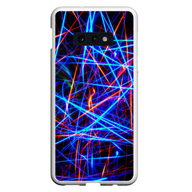 Чехол для Samsung S10E с принтом NEON LINES Glowing Lines Effect в Кировске, Силикон | Область печати: задняя сторона чехла, без боковых панелей | rave neon | живые линии | неновые лучи | неон | неоновая лампа | неоновая ночь | неоновые ленты | неоновые линии разных цветов | неоновый рейв | светящиеся линии | флекс неон | эффект неона