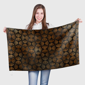 Флаг 3D с принтом Кофейные отпечатки в Кировске, 100% полиэстер | плотность ткани — 95 г/м2, размер — 67 х 109 см. Принт наносится с одной стороны | кофе | кофеин | отпечаток | следы | узоры