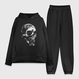 Женский костюм хлопок Oversize с принтом Memento mori в Кировске,  |  | art | fashion | hype | memento mori | motto | philosophy | skull | slogan | vanguard | авангард | девиз | искусство | мода | слоган | философия | хайп | череп