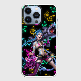 Чехол для iPhone 13 Pro с принтом JINX ARCANE NEON MEOW LOL в Кировске,  |  | akali | arcane | fan | fan art | hero | jinx | kda | kda mas | league of legends | lol | meow | moba | neon | netflix | акали | аркейн | герой | джинкс | кда | лига легенд | лол | моба | неон | нетфликс | сериал