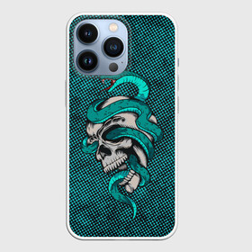 Чехол для iPhone 13 Pro с принтом SKULL  SNAKE в Кировске,  |  | art | bones | dead | death | poison | skull | snake | арт | змеи | змея | кости | череп | черепа | яд | ядовитая