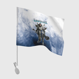 Флаг для автомобиля с принтом Lost Ark Воин Берсерк в Кировске, 100% полиэстер | Размер: 30*21 см | berserk | lost ark | warrior | берсерк | воин | воин берсерк | лост арк