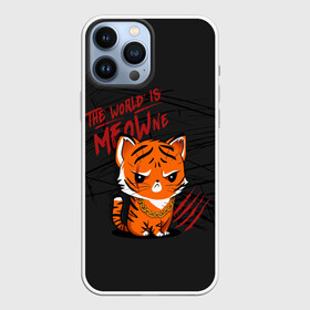 Чехол для iPhone 13 Pro Max с принтом ГОД ТИГРА 2022 | THE YEAR OF THE TIGER 2022 в Кировске,  |  | 2022 | christmas | cold | is | klaus | meow | merry | ne | new | santa | snow | the | winter | world | year | год | зима | клаус | мороз | новый | рождество | санта | снег | тигр | тигра | холод