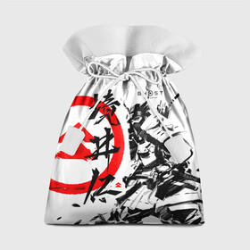Подарочный 3D мешок с принтом Ghost of Tsushima Самурай в Кировске, 100% полиэстер | Размер: 29*39 см | ghost of tsushima | samurai | игры | призрак цусимы | самурай | япония | японский