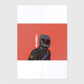 Магнитный плакат 2Х3 с принтом Cyberpunk (+Спина) в Кировске, Полимерный материал с магнитным слоем | 6 деталей размером 9*9 см | cyberpunk | cyberpunk 2077 | байкер | надпись | рисунок | текст