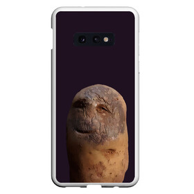 Чехол для Samsung S10E с принтом Уставший картофель в Кировске, Силикон | Область печати: задняя сторона чехла, без боковых панелей | картофель | картошка | рожица | улыбка | усталость