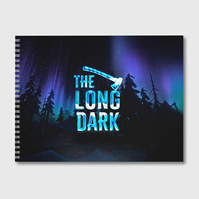 Альбом для рисования с принтом The Long Dark Logo в Кировске, 100% бумага
 | матовая бумага, плотность 200 мг. | alaska | long dark | the long dark | аляска | выживание | длинная тьма | долгая тьма | игра long dark
