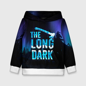 Детская толстовка 3D с принтом The Long Dark Logo в Кировске, 100% полиэстер | двухслойный капюшон со шнурком для регулировки, мягкие манжеты на рукавах и по низу толстовки, спереди карман-кенгуру с мягким внутренним слоем | Тематика изображения на принте: alaska | long dark | the long dark | аляска | выживание | длинная тьма | долгая тьма | игра long dark