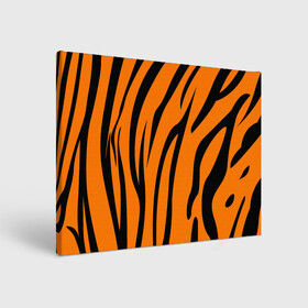 Холст прямоугольный с принтом Текстура тигра/tiger в Кировске, 100% ПВХ |  | tiger | кошка | оранжевый черный | символ 22 года | текстура | тигр
