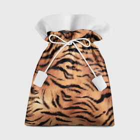 Подарочный 3D мешок с принтом Шкура тигра текстура в Кировске, 100% полиэстер | Размер: 29*39 см | Тематика изображения на принте: 2022 | год тигра | новый год | новый год 2022 | символ года | тигр | тигренок | тигрица | тигры