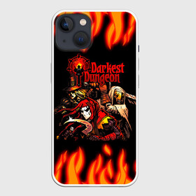 Чехол для iPhone 13 с принтом Darkest Dungeon Heroes в Кировске,  |  | darkest dungeon | могильная воровка | прокаженный | темнейшее подземелье | темное подземелье | шут