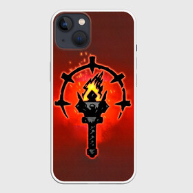 Чехол для iPhone 13 с принтом Darkest Dungeon Факел в Кировске,  |  | darkest dungeon | fire | flame | torch | огонь | пламя | темнейшее подземелье | темное подземелье