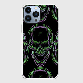 Чехол для iPhone 13 Pro Max с принтом Skulls vanguard pattern 2077 в Кировске,  |  | Тематика изображения на принте: fashion | hype | neon | pattern | skull | vanguard | авангард | неон | узор | хайп | череп