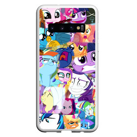 Чехол для Samsung Galaxy S10 с принтом My Little Pony Персонажи в Кировске, Силикон | Область печати: задняя сторона чехла, без боковых панелей | friendship is magic | mlp | my little pony | pinky pie | pony | spike | swag | sweaty ba | дружба | искорка | крошка бель | литл пони | маленькие пони | мой маленький пони | мульфтфильм | пони | поняши | поняшки | сва