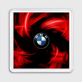 Магнит 55*55 с принтом BMW RED BEAST в Кировске, Пластик | Размер: 65*65 мм; Размер печати: 55*55 мм | autosport | bmw | motorsport | авто | автоспорт | бмв | в тренде | красный | машина | подарок | популярое | рекомендации | спорт