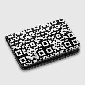 Картхолдер с принтом с принтом qr code куаркод в Кировске, натуральная матовая кожа | размер 7,3 х 10 см; кардхолдер имеет 4 кармана для карт; | covid | qr code | антикороновирус | ковид | куаркод | привика