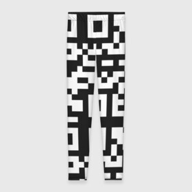 Леггинсы 3D с принтом qr code куаркод в Кировске, 80% полиэстер, 20% эластан | Эластичный пояс, зауженные к низу, низкая посадка | Тематика изображения на принте: covid | qr code | антикороновирус | ковид | куаркод | привика