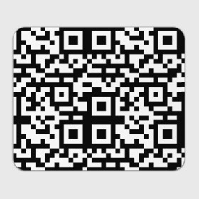 Прямоугольный коврик для мышки с принтом qr code куаркод в Кировске, натуральный каучук | размер 230 х 185 мм; запечатка лицевой стороны | Тематика изображения на принте: covid | qr code | антикороновирус | ковид | куаркод | привика