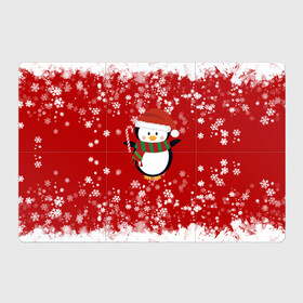 Магнитный плакат 3Х2 с принтом Пингвин в новогодней шапочке в Кировске, Полимерный материал с магнитным слоем | 6 деталей размером 9*9 см | Тематика изображения на принте: 2021 | 2022 | happy new year 2022 | новогодний пингвин | новый год | новый год 2022 | пингвин | праздник | снежинки | снежный пингвин