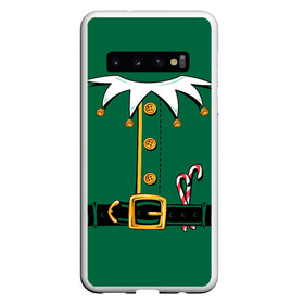 Чехол для Samsung Galaxy S10 с принтом Christmas Elf Outfit в Кировске, Силикон | Область печати: задняя сторона чехла, без боковых панелей | christmas | claus | clothes | deer | elf | frost | helpers | new | north | outfit | pole | santa | year | год | дед | клаус | мороз | новый | одежда | олени | полюс | помощники | рождественский | рождество | санта | санты | северный | эльф