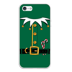 Чехол для iPhone 5/5S матовый с принтом Christmas Elf Outfit в Кировске, Силикон | Область печати: задняя сторона чехла, без боковых панелей | Тематика изображения на принте: christmas | claus | clothes | deer | elf | frost | helpers | new | north | outfit | pole | santa | year | год | дед | клаус | мороз | новый | одежда | олени | полюс | помощники | рождественский | рождество | санта | санты | северный | эльф