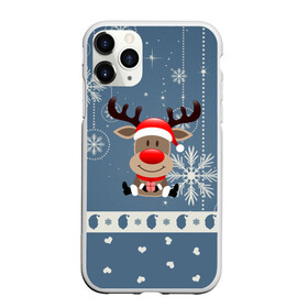 Чехол для iPhone 11 Pro матовый с принтом New Years Deer в Кировске, Силикон |  | 2021 | 2022 | happy new year | happy new year 2022 | новогодний олень | новый год | новый год 2022 | олень с подарком