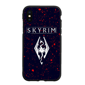 Чехол для iPhone XS Max матовый с принтом TESV: SKYRIM   Брызги в Кировске, Силикон | Область печати: задняя сторона чехла, без боковых панелей | Тематика изображения на принте: bethesda | elder | game | games | logo | online | paint | rpg | scrolls | skyrim | tes | the | бетесда | брызги | дракон | драконы | игра | игры | краска | лого | онлайн | рпг | символ | символы | скайрим | тес | тэс