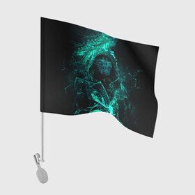 Флаг для автомобиля с принтом Korvo green в Кировске, 100% полиэстер | Размер: 30*21 см | dishonored | disonord | game | games | дисонорд | игра | игры