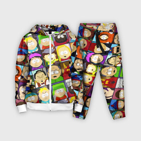 Детский костюм 3D с принтом SOUTH PARK   ЮЖНЫЙ ПАРК   УЗОР   PATTERN в Кировске,  |  | eric cartman | park | pattern | south | south park | кайл | картман | картмен | кени | кеннет | кенни | они убили кени | парк | саус парк | сволочи | стэнли | узор | эрик | южный | южный парк