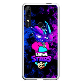 Чехол для Honor P Smart Z с принтом Brawl Stars Леон Носорог 2022 в Кировске, Силикон | Область печати: задняя сторона чехла, без боковых панелей | бравл старс | игра | леон | неон | носорог | скин